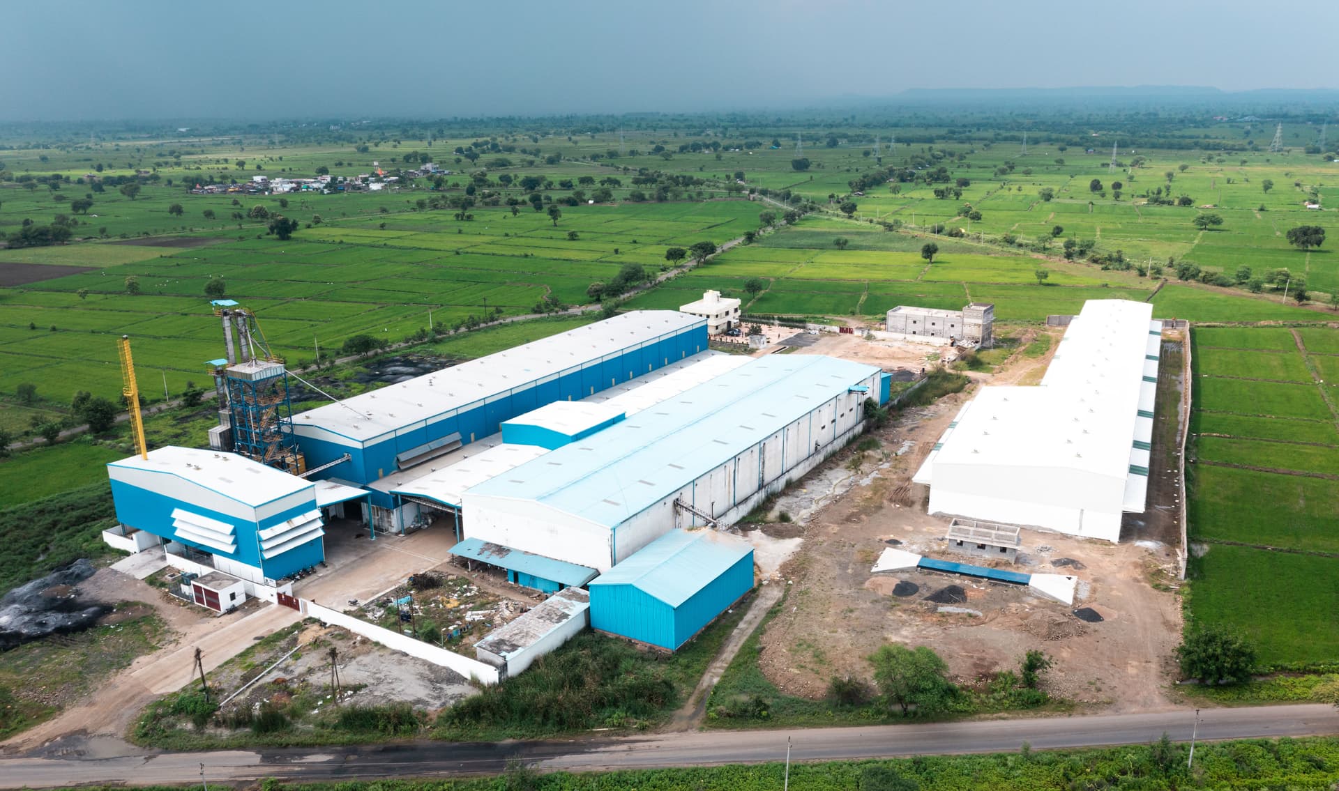 Sharda Agro Industries facility aerial view