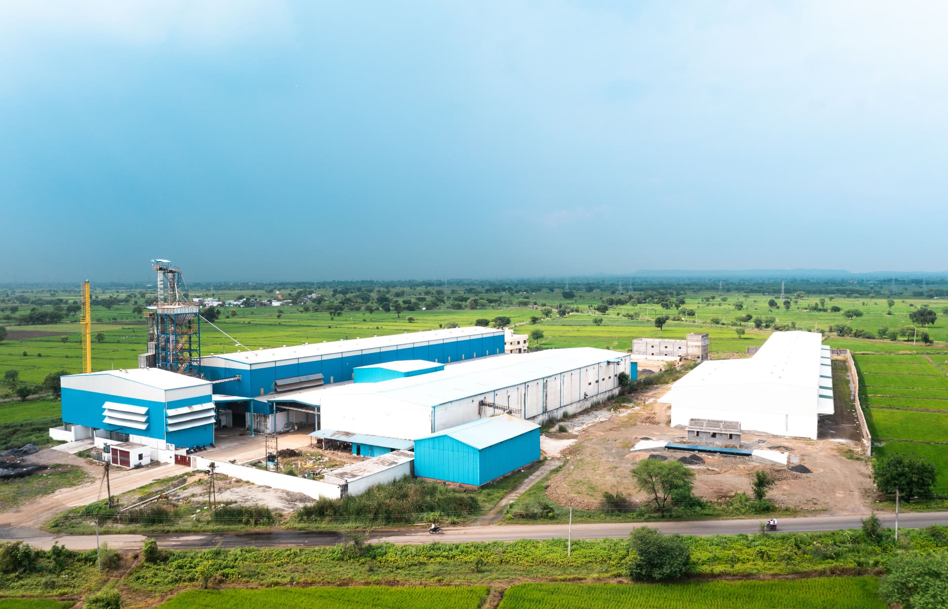 Rice mill processing area